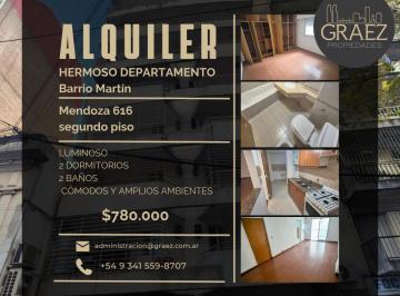 Departamento de 3 ambientes, Rosario · Amplio Departamento de Categoría 2 Dorm. Mendoza 616