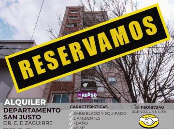 RUS-RUS-11059_2 · Alquiler Departamento Semipiso 2 Ambientes San Justo