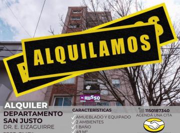 RUS-RUS-11059_2 · Alquiler Departamento Semipiso 2 Ambientes San Justo