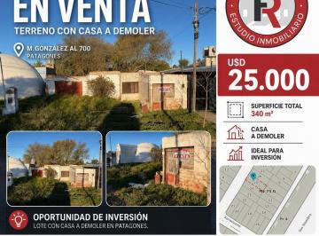 Terreno · 346m² · Venta - Lote en C. de Patagones - 346 m²