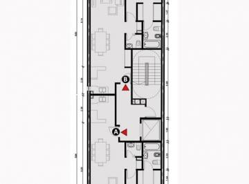Departamento · 51m² · 2 Ambientes · 1 Cochera · Benito Quinquela Martín 1741