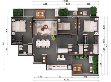Departamento · 99m² · 4 Ambientes · Isabel La Católica 355