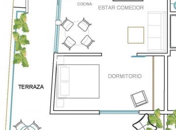 Departamento · 36m² · 2 Ambientes · Azara 1388