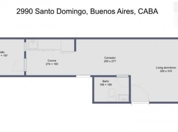 Departamento · 28m² · 1 Ambiente · Santo Domingo 2980