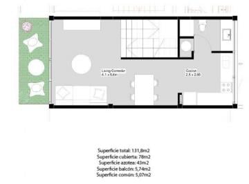 Departamento · 78m² · 3 Ambientes · Santo Domingo 2980