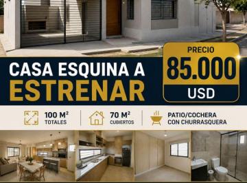 Casa de 3 ambientes, Godoy Cruz · Hermosa Casa a Estrenar Esquina en Carrodilla