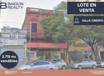 Terreno · 479m² · Terreno en Venta en Villa Crespo, 2715 m² Vendibles