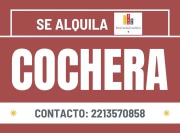 Garage · Cochera en Alquiler