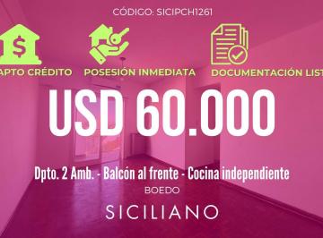 Departamento · 36m² · 2 Ambientes · Departamento en Boedo