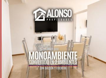 Departamento · 38m² · 1 Ambiente · 1 Cochera · Venta - Monoambiente Convertido en 2 Ambientes con Balcón