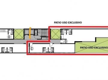 Oficina comercial · 210m² · 11 Ambientes · Trejo | Derqui Pb Oficinas Unificadas D + C + 2 Patios Contrafrente