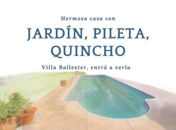 Casa · 195m² · 4 Ambientes · 2 Cocheras · Venta Casa 4 Ambientes Apta Credito Ballester