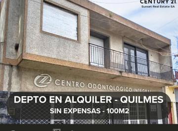 Departamento · 100m² · 4 Ambientes · Departamento en Alquiler Quilmes