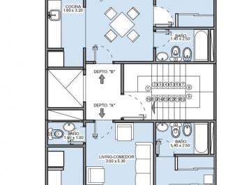 Departamento · 38m² · 2 Ambientes · Semipiso 2 Ambientes a Estrenar