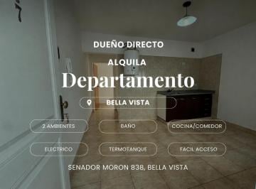 Departamento de 2 ambientes, San Miguel · Departamento en Alquiler Bella Vista - Dueño Directo