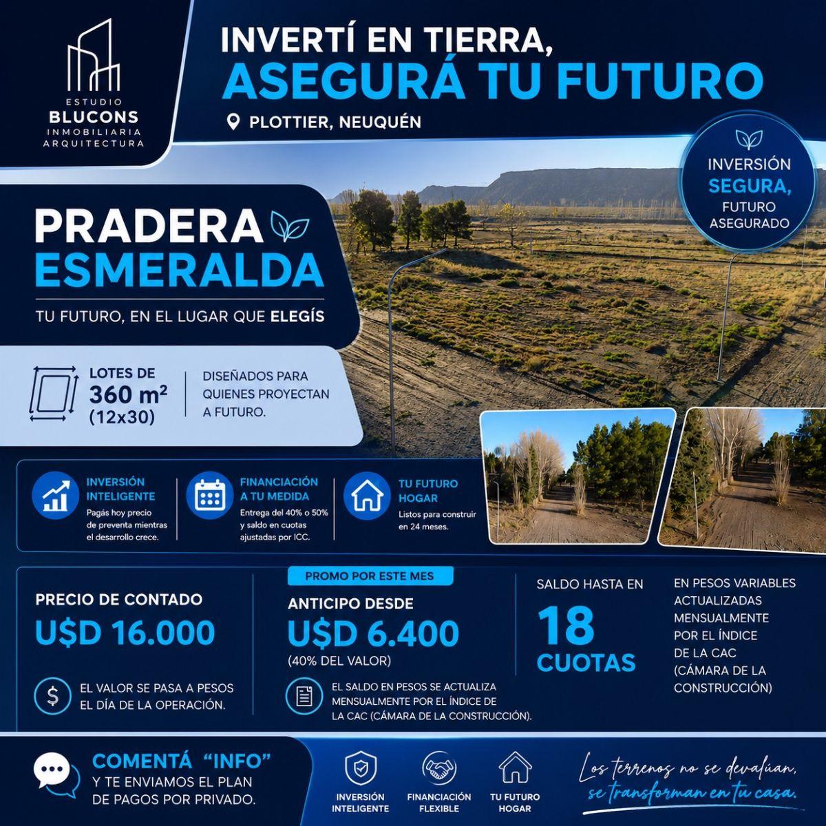 Pradera ESMERALDA Loteo, Los Cerezos II, Plottier