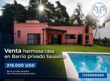 Casa de 4 ambientes, Pilar · Venta Casa 4 Ambientes en Barrio Privado Sausalito