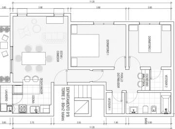 Departamento en Alquiler de 4 ambientes Barrio Norte · Moderno y Funcional Departamento