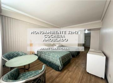 Departamento · 32m² · 1 Ambiente · 1 Cochera · Venta Departamento Apart Lima Monserrat Cochera