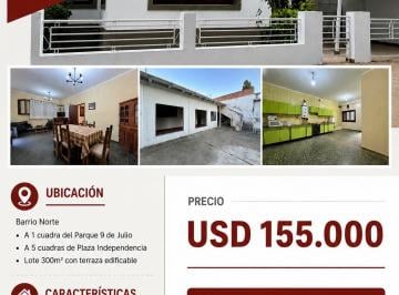 Casa de 6 ambientes, San Miguel de Tucumán · Oportunidad Dueño Vende Casa en Barrio Norte.