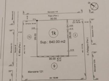 Terreno · 840m² · Tres Terrenos Contiguos de 840 m² en Ramos Mejia