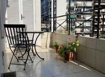 Departamento · 45m² · 2 Ambientes · Departamento en Alquiler en Recoleta Living Comedor 1 Dormitorio Balcón Terraza Amoblado y Equipado