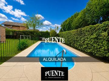 Casa · 200m² · 5 Ambientes · Campos de Echeverria - Oportunidad en Venta o en Alquiler Amueblada y Equipada!