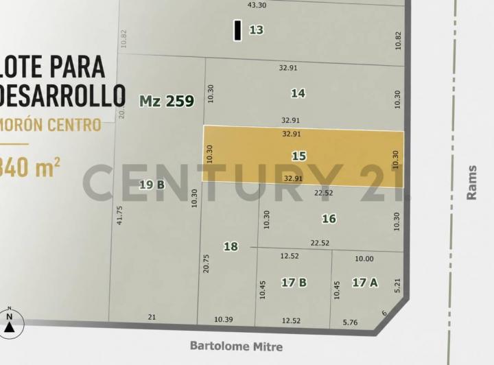 Terreno · 340m²