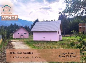 Casa · 50m² · 1 Ambiente · 2 Cocheras · Lago Puelo, Dos Casitas Monoambiente a Estrenar con Terreno de 1.000 m² en Altos Di Puelo