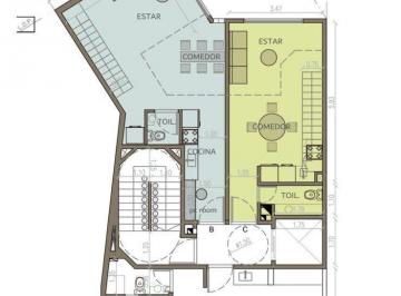 Departamento · 52m² · 2 Ambientes · Venta Duplex V Crespo 2 Amb Cfte Gran Terraza