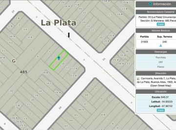 Terreno · 240m² · Lote Terreno en Venta La Plata