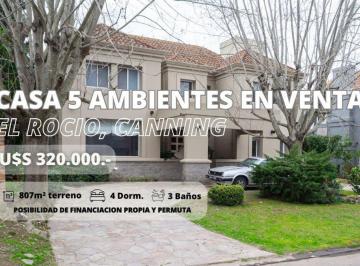 Casa · 259m² · 5 Ambientes · 1 Cochera · Casa 5 Ambientes en Venta en El Rocio Canning