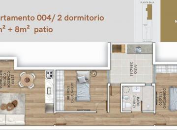 Casa · 60m² · 3 Ambientes · Venta Casa 2 Dorm, Patio, Parrillero, Jacinto Vera