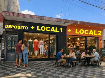 Local comercial de 4 ambientes, Rosario · 2locales en Av + Deposito + Patio Verde