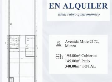 Local comercial · 195m² · Local en Munro - Este