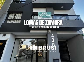 Departamento · 35m² · 2 Ambientes · 1 Cochera · Departamento en Venta en Lomas de Zamora - 2 Ambientes - con Cochera