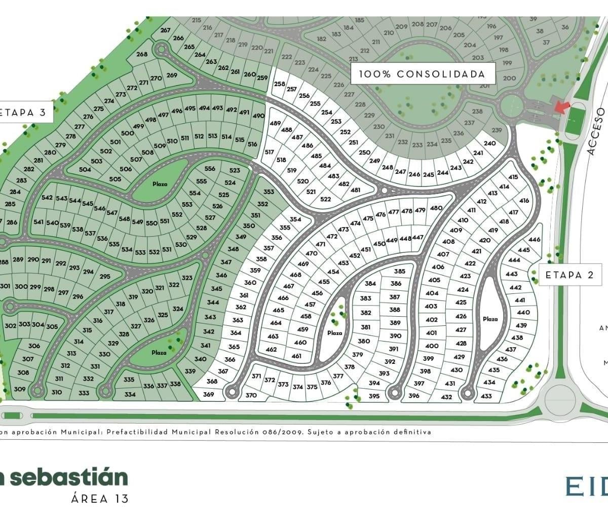 Lote en Venta en San Sebastián área 13, Escobar 100,  San Sebastián, Loma Verde