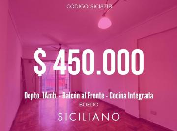 Departamento · 30m² · 1 Ambiente · Departamento en Boedo