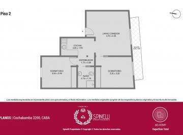PH · 60m² · 3 Ambientes · Venta PH 3 Ambientes 60 m² Balcón Frente Terraza Común Parrilla Sin Expensas en Boedo / San Cristóbal