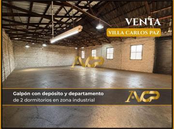 Bodega-Galpón · 386m² · 7 Ambientes · 10 Cocheras · Galpón Mas Propiedad en Zona Industrial