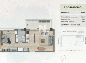 Foto1 · En Venta Apartamento de 1 Dormitorio en Mansa, Punta del Este
