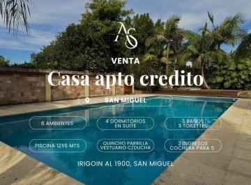 Casa · 433m² · 6 Ambientes · Casa en San Miguel