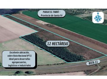 Terreno , Guadalupe Norte · Arrendamiento Rural 12 Has S/ Ruta 11 Paraje El Timbó (Sta Fe)