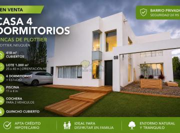 Casa · 1000m² · 8 Ambientes · 2 Cocheras · Casa Barrio Cerrado 4 Dorm. Plottier