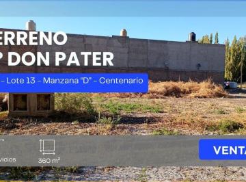 Terreno · 360m² · Venta Terreno 357,18 m² B° Don Pater Centenario