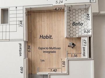 Departamento de 1 ambiente, Palermo · Monoambiente Reciclado con Cocina Separada y Vista Abierta – Palermo Soho