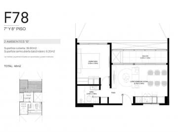 Departamento · 40m² · 2 Ambientes · 8 Cocheras · Departamentos de Pozo en Haedo Norte