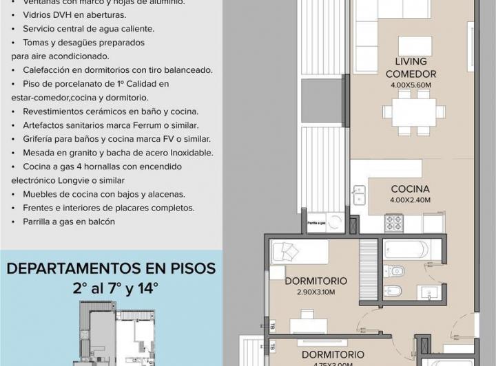 Departamento · 78m² · 3 Ambientes
