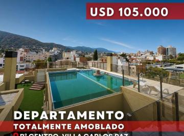 Departamento · 50m² · 2 Ambientes · 1 Cochera · Venta Departamento de Categoría de 1 Dormitorio y Cochera - Edificio El Pórtico en Carlos Paz Centro