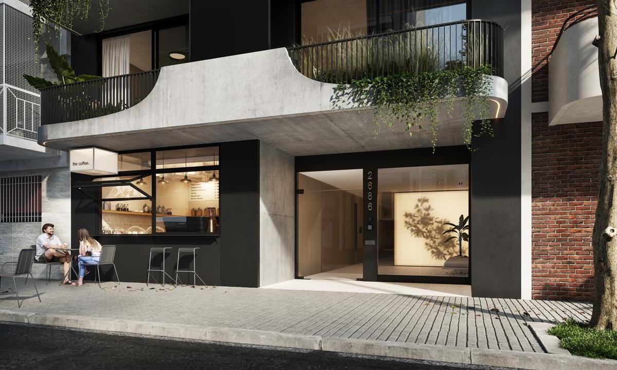 Monoambiente 26,6 m2 c/ Balcón - Vta de Obligado 2686 P4